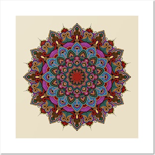 Vintage Mandala Posters and Art